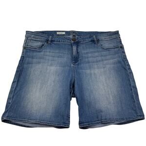 Kut from the Kloth Boyfriend Light Wash Stretchy Denim Shorts Women's Size 22W